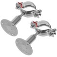 thumbnail image 2 of 2pcs Stainless Steel Wall Mount Ceiling Mount Pipe Support Adjustable Pipe Bracket Clamp Clip For 42-45mm Diameter Pipe Tube, 2 of 8