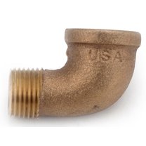 Anderson Metals 3/4 In. 90 Deg. Red Brass Threaded Elbow (1/4 Bend) 738116-12