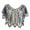 Black, variant on Women Party Shawl Sequin Summer Short Thin Coat V Neck See-through Gauze Leaf Shape Embroideried Beaded Capelet Sparking Cape