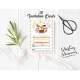 thumbnail image 3 of Darling Souvenir Yellow Birthday Invitation Card 28 Pcs Fill or Write In Blank Invites Printable Party Supplies 5 x 7 Inches, 3 of 5