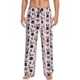 thumbnail image 5 of Mens Pajama Pants Bottoms with Pockets - Funny French Bulldog Eiffel Tower Comfy Mens Pj Pants, Soft Men Lounge Pants, 5 of 5