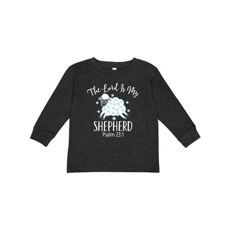 

Inktastic The Lord is My Shepherd Psalm 23 Gift Toddler Boy or Toddler Girl Long Sleeve T-Shirt