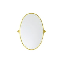 Elegant Decor Oval Pivot Mirror 21X32 Inch In Gold