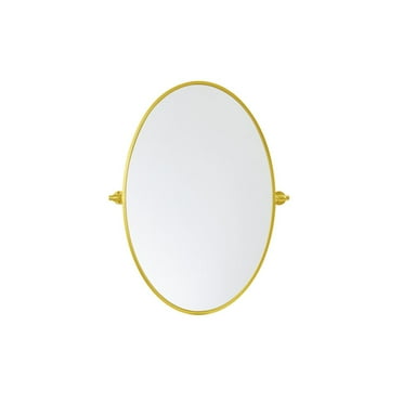 Elegant Decor Oval Pivot Mirror 21X32 Inch In Gold