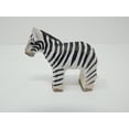 thumbnail image 5 of Zebra Wood Figurine Statue Stripe Horse Sculpture Ornament Decor Miniature Art Carve Small Animal, 5 of 5