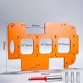 thumbnail image 1 of 3In1 Woodworking Hole Cutter Template Sockets Slotting Template Forcabinets Wall 7×7cm A, 1 of 9