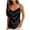 Black, variant on FDGIU Women's 2025 Silk Camisole - V-Neck; Adjustable Spaghetti Strap Summer Sleeveless Blouse