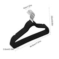 thumbnail image 3 of Blateno 10 Pack Taupe Rubber Coated Plastic Hangers, Ultra Thin Space Saving Strong Clothes Hange, Coat Hangers Organizer Velvet with Grooves, for Shirts, Jackets, Dresses, Pants, 3 of 6