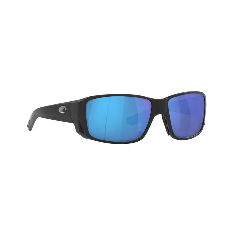 Costa Del Mar Men s Tuna Alley Pro 6S9105 Polarized Sunglasses Matte Black Frame Blue Mirror Lenses Walmart