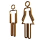 thumbnail image 1 of Letrero para puerta de baño Sunnimix para hombres y mujeres Plástico ABS, 1 of 8
