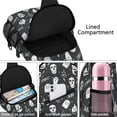 thumbnail image 4 of Sling Backpack,Ghost Boo Halloween Pattern Sling Bag with Water Bottle Holder,Waterproof Sling Bag for Men/Women with Headphone Jack for Hiking,Travel, 4 of 6
