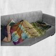 thumbnail image 6 of Fantasy Soft Flannel Fleece Throw Blanket, Trippy Futuristic Landscape Collage in Paint Effect Apartment in Clouds Design, Cozy Plush for Indoor and Outdoor Use, 50" x 70", Multicolor, by Ambesonne, 6 of 6