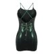 thumbnail image 5 of Gibobby Vestido de fiesta para mujer Vestido ajustado de lentejuelas para mujer con diseño sin espalda perfecto para discotecas(Verde,XL), 5 of 5