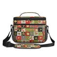 thumbnail image 2 of Lunch Box Pioneer Flower Floral Print Pattern Insulated Lunch Bag for Women Men,Medium Leakproof Lunchbox Cooler Bag Adjustable Strap,10 X 6.7 X 8 Inches, 2 of 6
