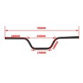 thumbnail image 4 of Manillar de moto AnXin High-Rise Tracker 7/8 pulgadas, color negro, 4 of 14