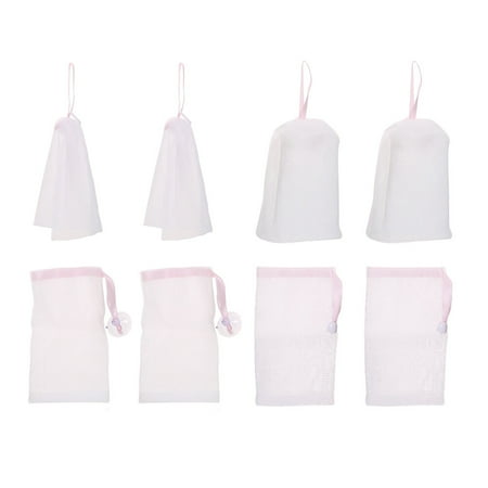 

FRCOLOR 8pcs Making Nets Double-layer Bubbling Bags Simple Mesh Bags Hanging Bubbling Pouch for Home Dorm