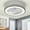 Black, variant on Ceiling Fan With Lights 19''low Profile 6 Speeds Reversible Bladeless Ceiling Fan, led Dimmable 3000k-6000k Quiet Timing Flush Mount Bedroom Fan Light For Living Room