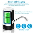 thumbnail image 6 of KY Portable Water Bottle Pump, Universal Bottle Electric Water Dispenser with Switch and USB Charging, for Camping, Kitchen, Workshop, Garage (White), 6 of 8