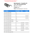 thumbnail image 2 of Main Bearing Set - Compatible with 1998 - 2005 Volkswagen Beetle 1999 2000 2001 2002 2003 2004, 2 of 2