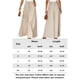 thumbnail image 2 of Falda Pantalones de pierna ancha para mujer Pantalones de cintura elástica de moda Pantalones femeninos simples (Beige XL) Kuymtek Beige T XL para Mujer, 2 of 5