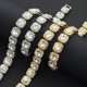 thumbnail image 3 of Collar de cadena cubana con diamantes cuadrados cortos y llenos de diamantes de estilo hip hop para hombre, accesorios para discotecas, discotecas y bailes callejeros, 3 of 6