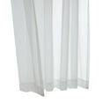 thumbnail image 5 of Tulle Sheer Rod Pocket Curtain Panel Pair 112" x 108" each in White, 5 of 5