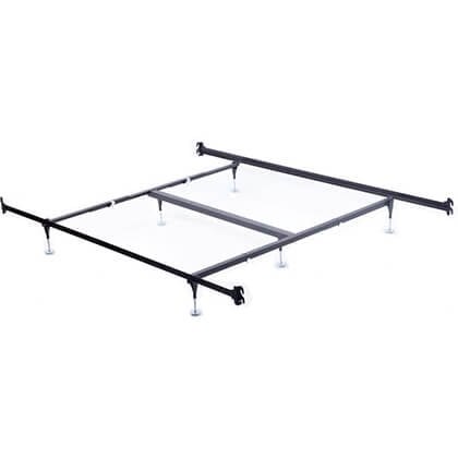 QUEEN HOOK ON STEEL BED FRAME RAILS WITH CROSS ARMS AND GLIDES  FOR HDBD/FTBD 