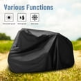 thumbnail image 3 of Riding Lawn Mower Cover with Storage Bag, Heavy Duty Waterproof Polyester Tractor Cover,UV&Dust&Water Resistant,Universal size (Black), 3 of 6
