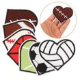 thumbnail image 3 of 7 parches con forma de corazón para bordar ropa, coser y decorar, para agujeros en chaquetas vaqueras, reparar y balones deportivos., 3 of 8