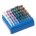 thumbnail image 1 of 𝐋𝐮𝐨 𝐤𝐞 100 Pcs Rotary Polishing Bits, 1/8 Inch Shank Abrasive Polishing Tips Buffing Kits for Dremel Rotary Tool (Abrasive Stone/Rubber/Sesame/Cowhide/Wool), 1 of 5