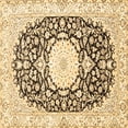 thumbnail image 1 of Ahgly Company Indoor Square Medallion Brown Traditional Area Rugs, 8' Square, 1 of 4