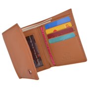 Slim Mens RFID Security Blocking Slim Trifold Credit Card ID Leather Wallet