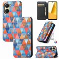thumbnail image 1 of Compatible With Vivo Y16 Case Colorful Wallet Card Slot Pu Leather Kickstand Magnetic Rfid Blocking Cover, 1 of 3