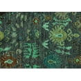 thumbnail image 1 of Ahgly Company Indoor Rectangle Abstract Turquoise Blue Modern Area Rugs, 5' x 7', 1 of 4