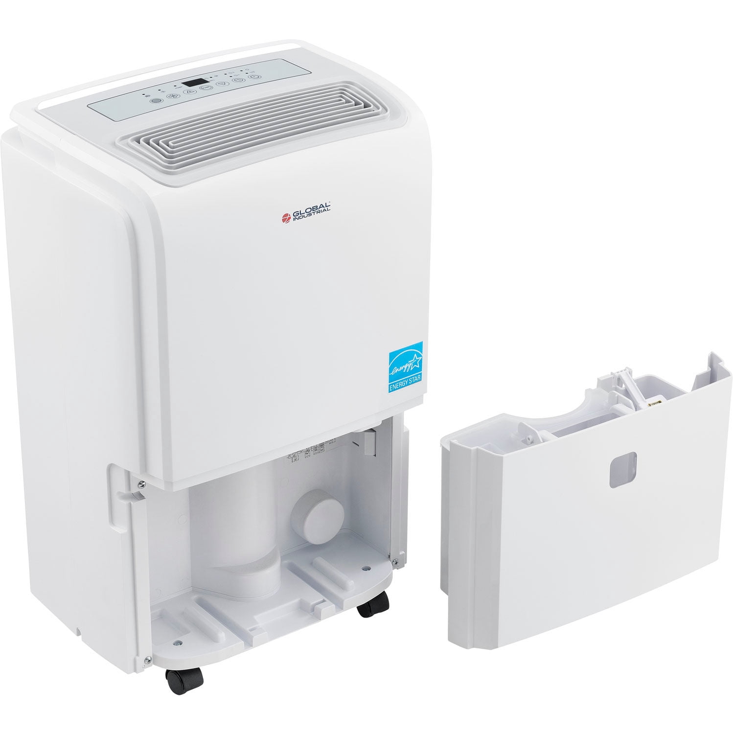 Global Industrial Portable Dehumidifier with Pump, 40 Pint Capacity