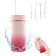 thumbnail image 1 of Irrigador de agua para dientes inalámbrico-DDKJ Irrigador eléctrico portátil con tanque de agua desmontable, Irrigador oral Irrigador dental de agua, 4 modos y 4 puntas de chorro, 50 días de uso, bate JFHHH pequeña, 1 of 5