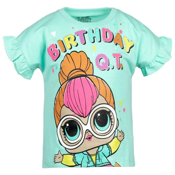 L.O.L. Surprise! Neon Q.T. Birthday Big Girls T-Shirt Little Kid to Big