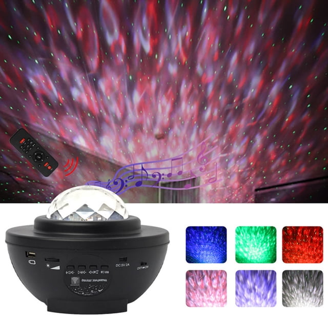 EGNMCR Projector LED Night Sky Projector Lamp Ocean/ Wave Star Room Romantic Decor Starlight Starlight