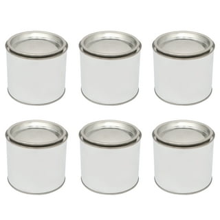 Dyiom 1.3 Gallon Silver Paint Bucket, Empty Paint Can Metal Cans w