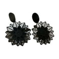 thumbnail image 2 of AYYUFE 1 Pair Women Earrings Hollow Out Flower Shape Jewelry Vintage Exaggerated Drop Earrings for Banquet, 2 of 8