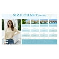 thumbnail image 5 of HOWCOME Fall Long Sleeve Side Split Casual Loose Tunic Womens Blouses, 5 of 5