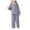 Gray, variant on Jalioing Girls 2 Piece Lounge Set Cute Button Down Shirt and Pants Pajama Set Comfy Sherpa Fleece Sleepwear