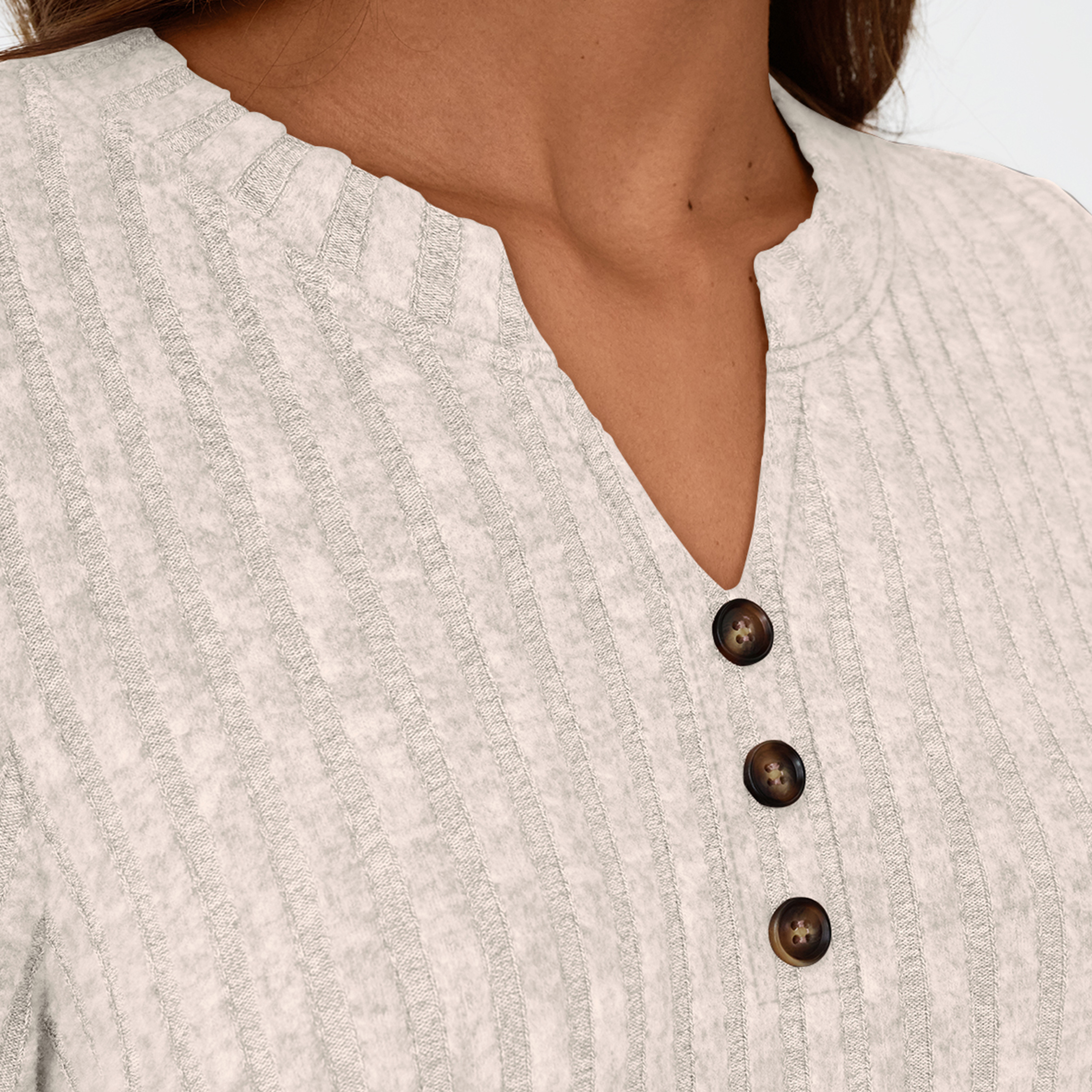 SUNBS Women's Long Sleeve V-Neck Tunic Top, Yellow photo 7