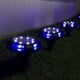 thumbnail image 3 of Luz solar de piso para exteriores, disco solar LED, luz solar de jardín para caminos de jardín (paquete de 4), 3 of 5