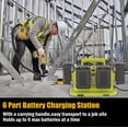 thumbnail image 5 of 6 Ports Rapid Battery Charger Station,Replacement for Flexvolt 20V/60V Battery Charger,Compatible with  20V/60V Flexvolt Battery DCB200 DCB205 DCB606 DCB609 DCB612 DCB615, 5 of 7