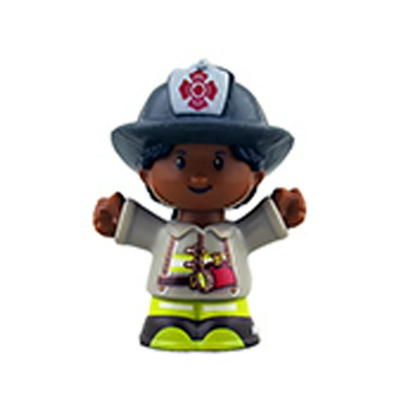 Replacement Part for Fisher-Price Little People to The Rescue Fire Truck Playset - GGT34 ~ Replacement African American Fireman Fire Fighter Figure ~ Works with Other Playsets As Well!
