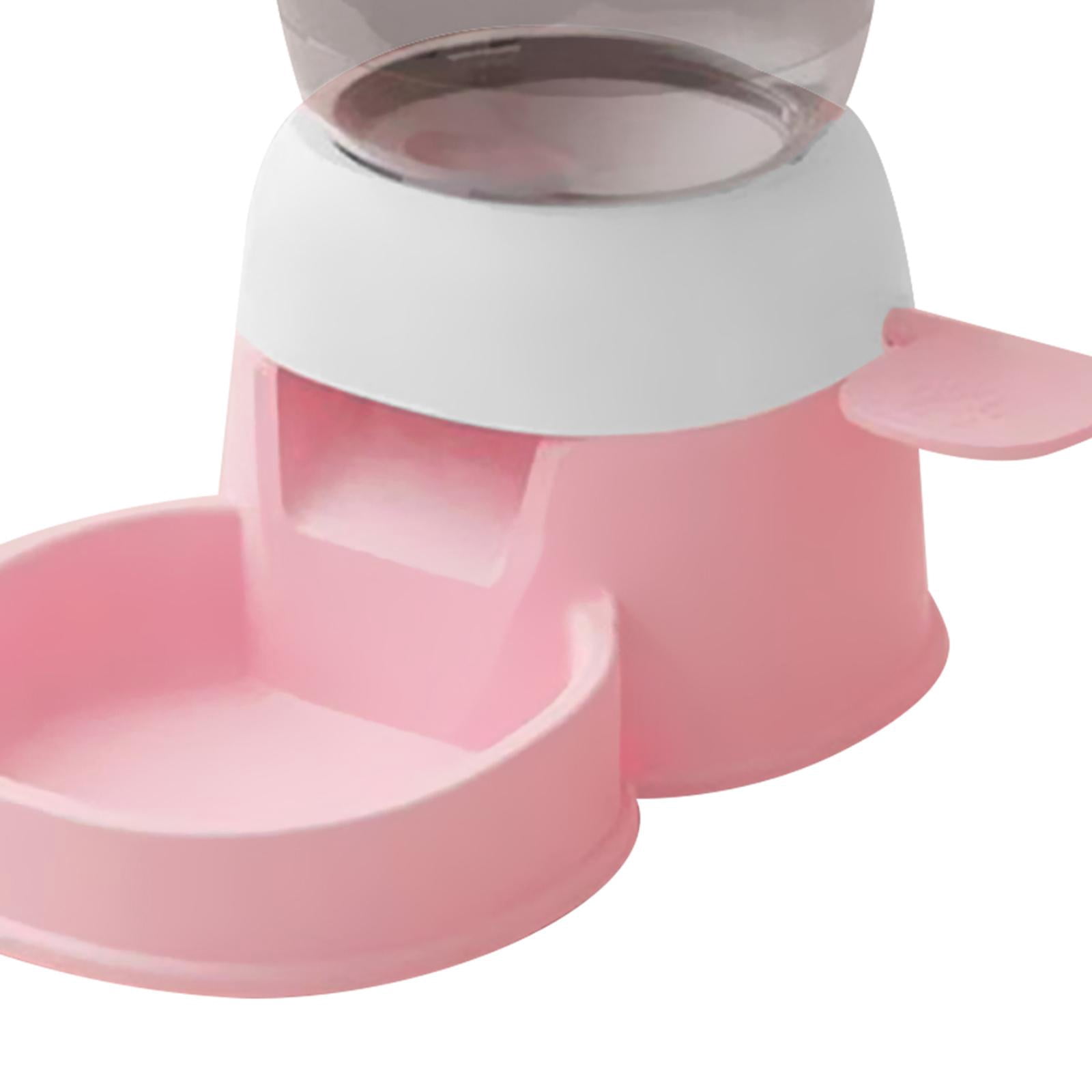 Bvdfgk Automatic Pet Feeder 2L Dispenser Cat Food Water Dispenser for Dog Puppy Cat pink