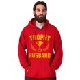 thumbnail image 3 of Trophy Husband Best Partner Hubby Men Big & Tall Graphic Hoodie Brisco Brands 3X, 3 of 6