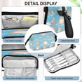 thumbnail image 4 of Nylon Fish Mouth Pencil Case with Large Capacity Zipper Pencil Pouch Capybaras Pattern Pencil Bag Organizers, 4 of 7