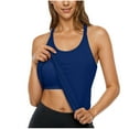 thumbnail image 2 of purcolt Women Built in Bra Tank Tops Casual Sleeveless Racerback Stretchy Slim Cami Shirts Athletic Running Workout Shirts, 2 of 8